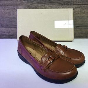Brown Clark shoes